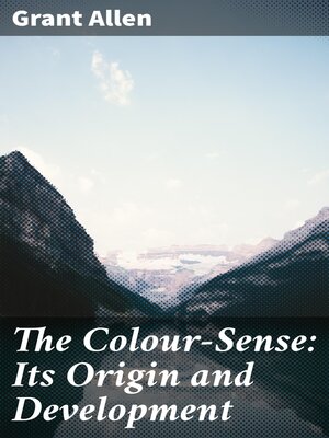 cover image of The Colour-Sense